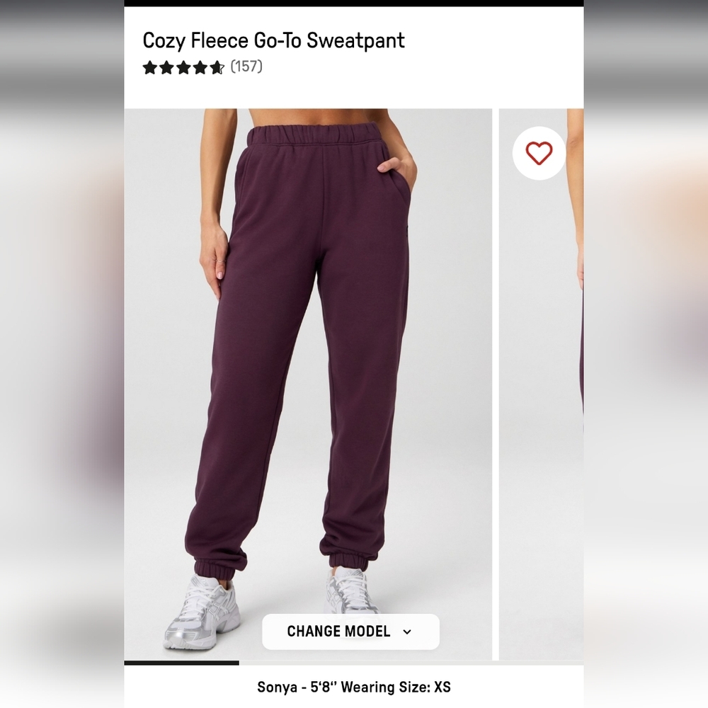 Fabletics Cozy Fleece Go To Sweatpants